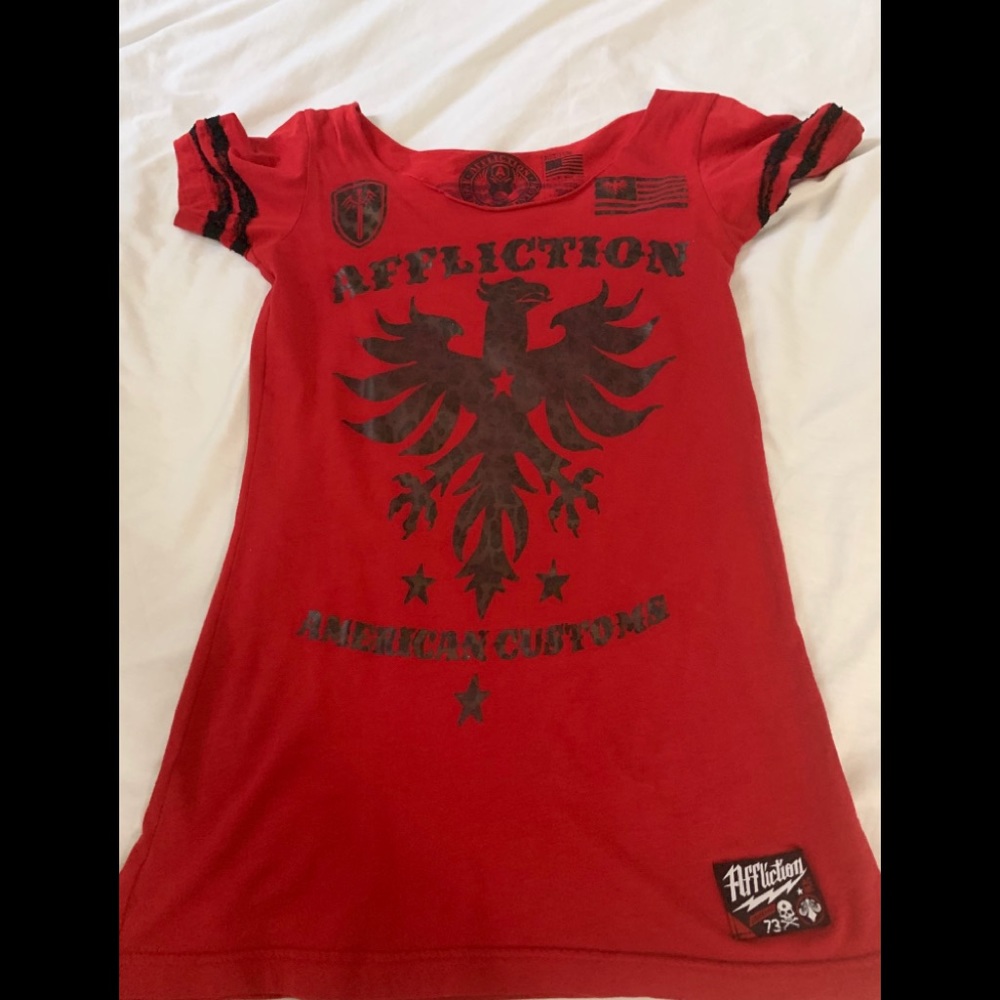 Affliction Red Top